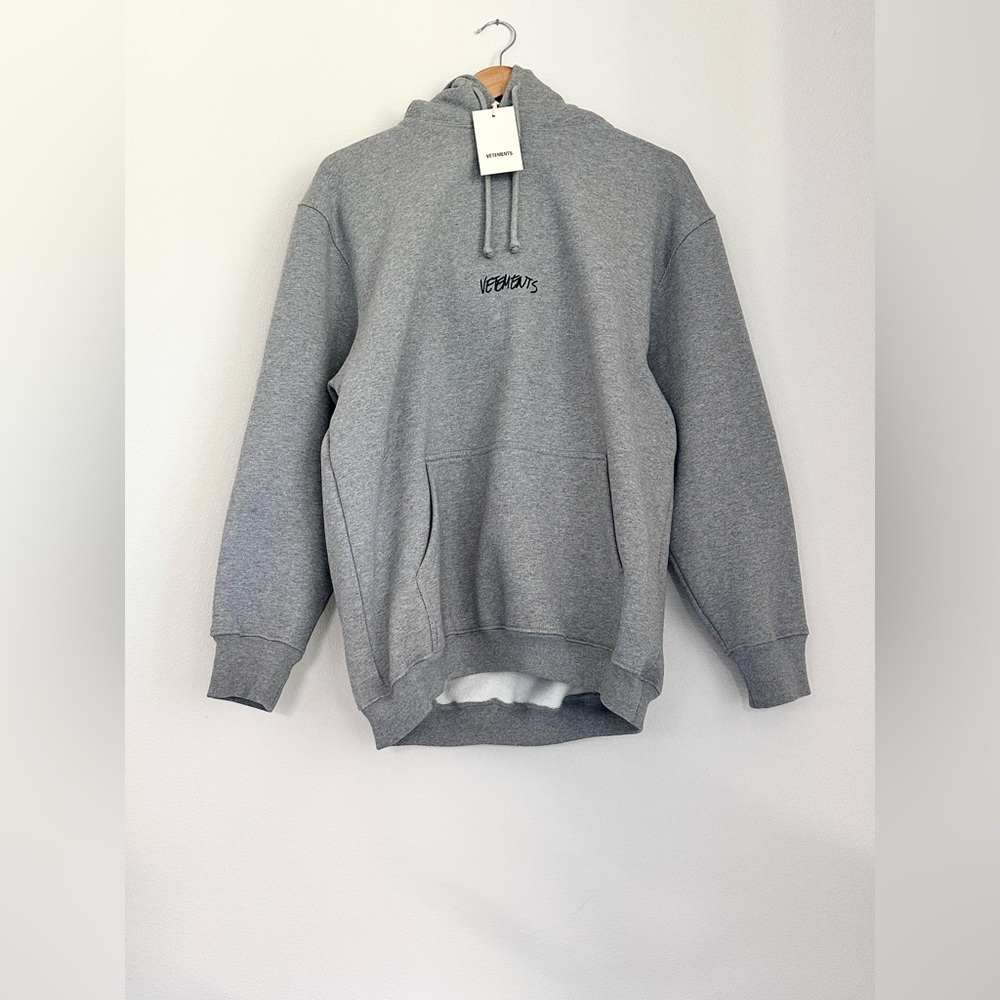 BRAND NEW VETEMENTS JEAN LOGO HOODIE